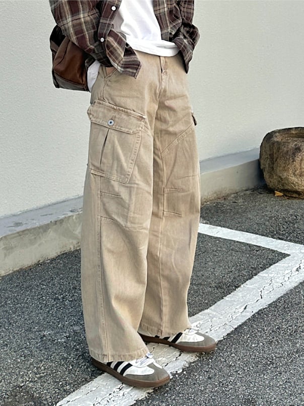 ワイドデニムパンツ|ストレートシルエット|上品カジュアル m0037