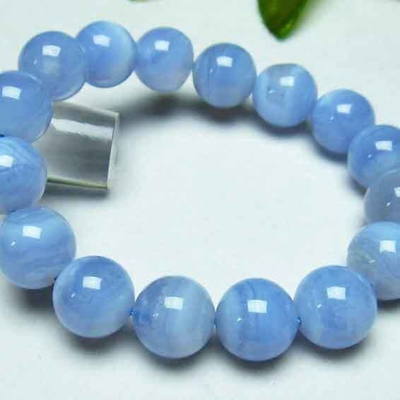 ブルーレースアゲート ブレスレット 12.5mm [M便 1/10] 711-31