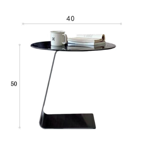 サイドテーブル スクエア 丸 アクリル製 小型テーブル ベッドサイドキャビネット クリアエンドテーブル ミニマリスト ナイトスタンド リビングルーム バスルーム 寝室用 グレー