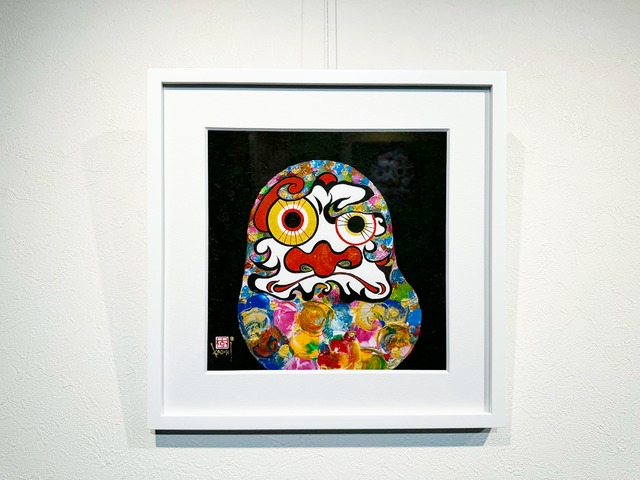 吉祥達磨絵図（落款左）（大）