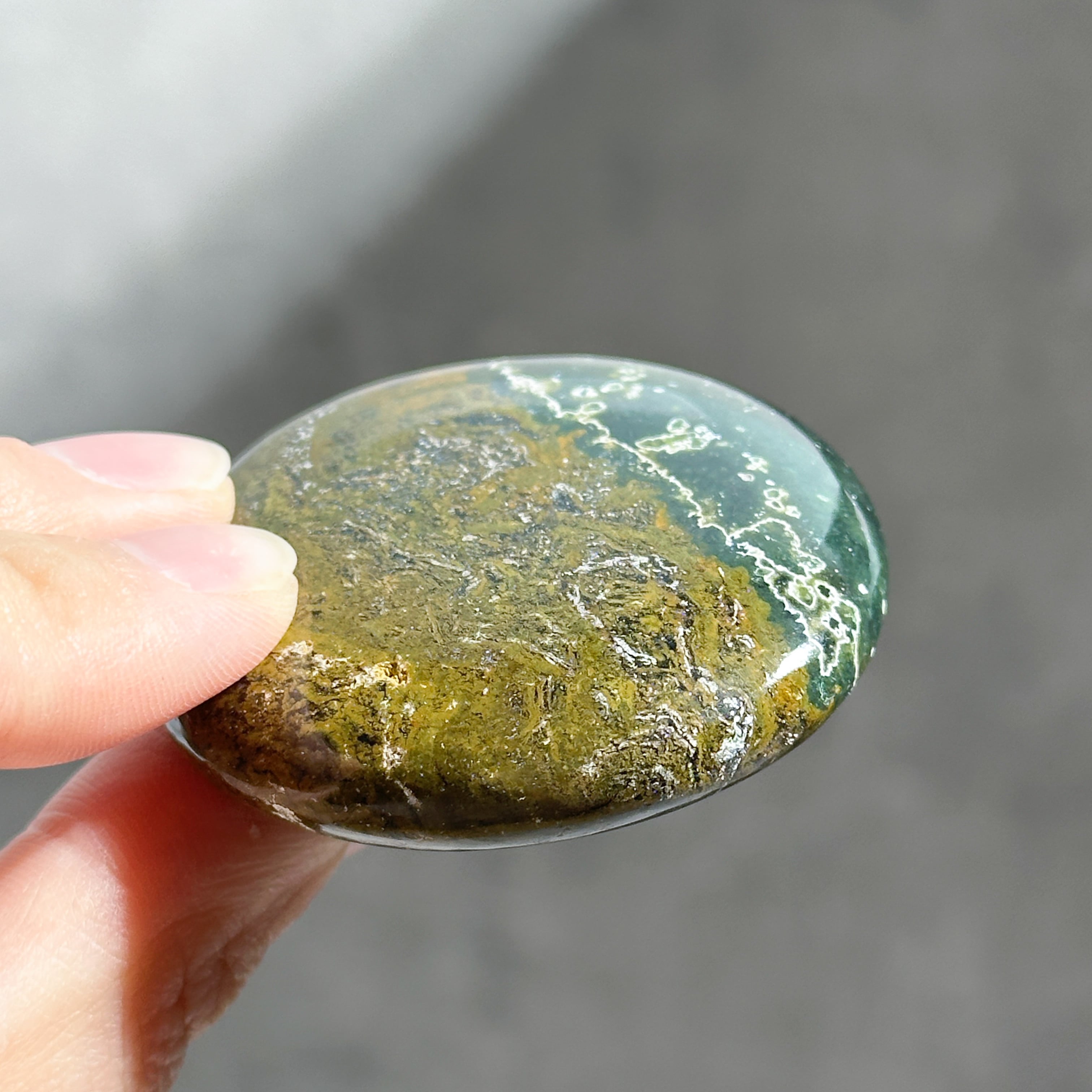 オーシャンジャスパー パームストーン62◇ Ocean Jasper ◇天然石