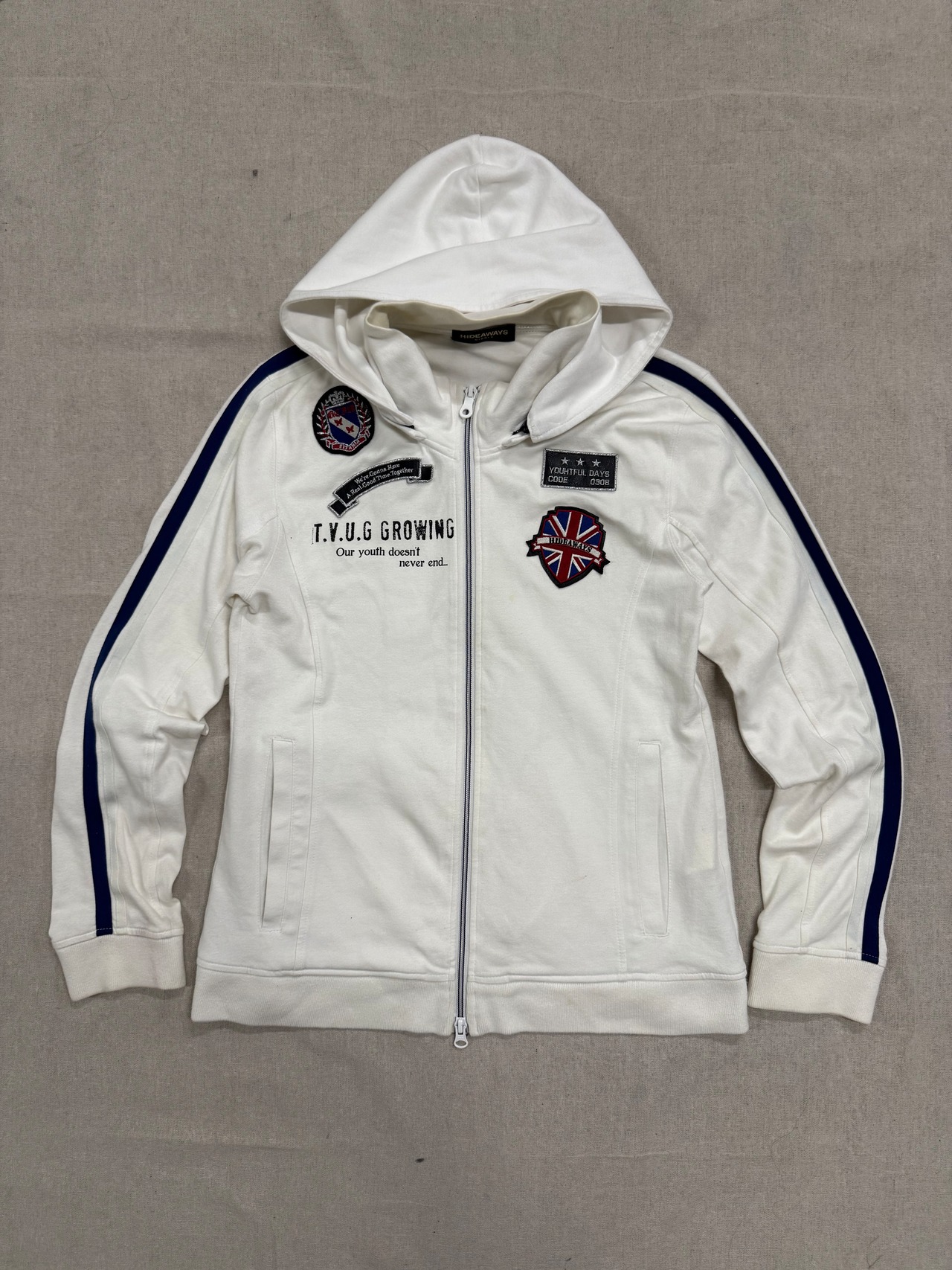 ''HIDEAWAYS''  zip hoodie