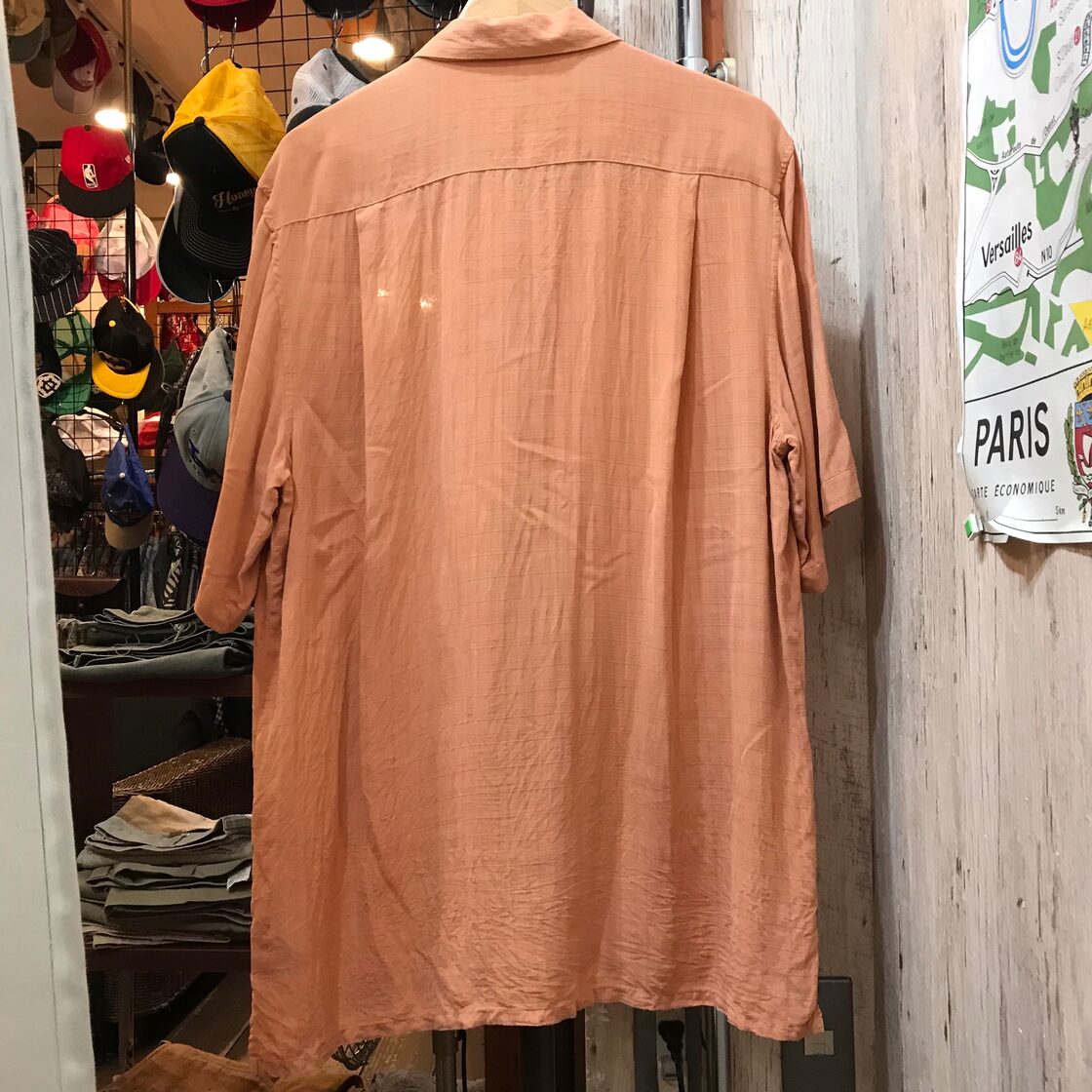 croft&barrow クロフトアンドバロー シルク製半袖シャツ L 古着 (1413 