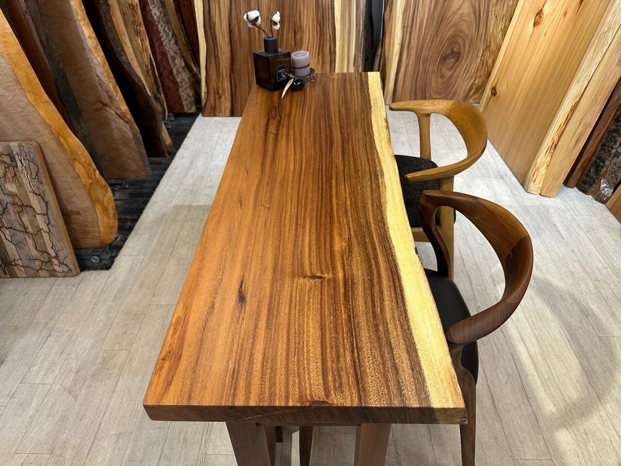 Y様商談中8/15迄 モンキーポッド_1500×500×50_横浜元町店_テーブル天板