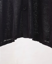 MAYKAM - SHEER CARDIGAN : black