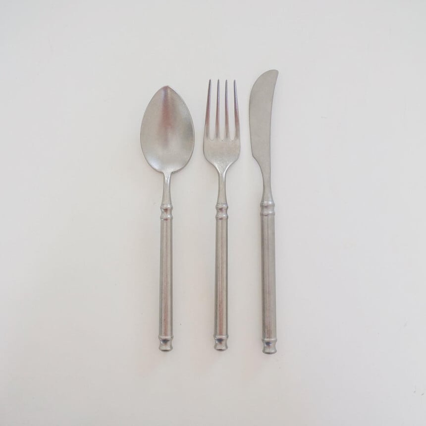 antique silver cutlery 3P set / アンティーク調 シルバー antique silver cutlery 3P set / アンティーク調 シルバー