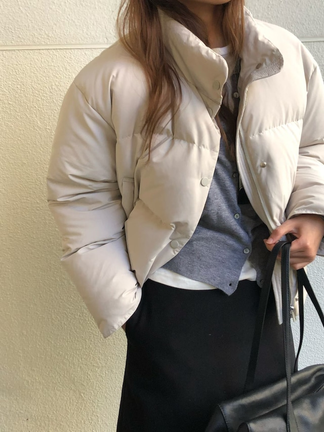 (予約) verveine / Basel duck down short padding 3color