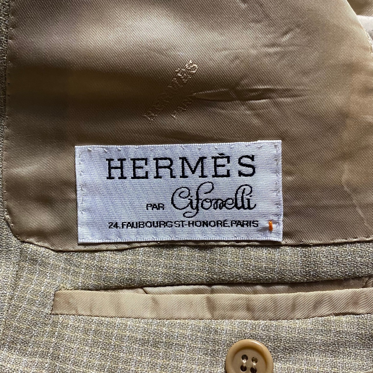 vintage HERMES × CIFONELLI suits set-up