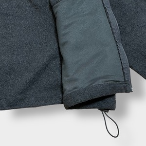 Columbia フリースジャケット 2XL ビッグサイズ ジップアップ フルジップ アウター コロンビア アウトドア ワンポイント 刺繍ロゴ ダークグレー US古着