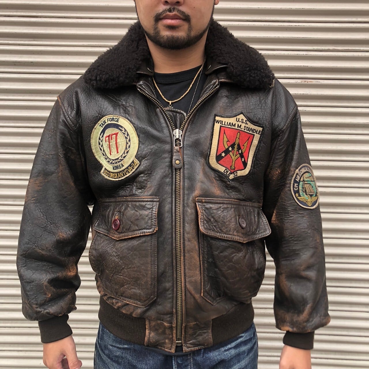 ◎希少 地図柄 アヴィレックス MA-1 持たそ フライトジャケット 
