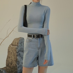 [BLACKUP] Shellow tension turtleneck 正規品 韓国ブランド 韓国ファッション ロンT Tシャツ (nb) bz20090303