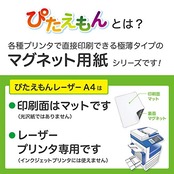 マグエックス マグネット 用紙 ぴたえもん レーザー マット A4 5枚入 MSPL-A4