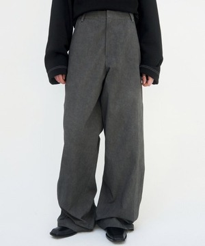 [TREEMINGBIRD] Right Angle Pants [ Charcoal ] 正規品 韓国ブランド 韓国通販 韓国代行 韓国ファッション TRMNGBD tmb TREEMING BIRD 日本 店舗