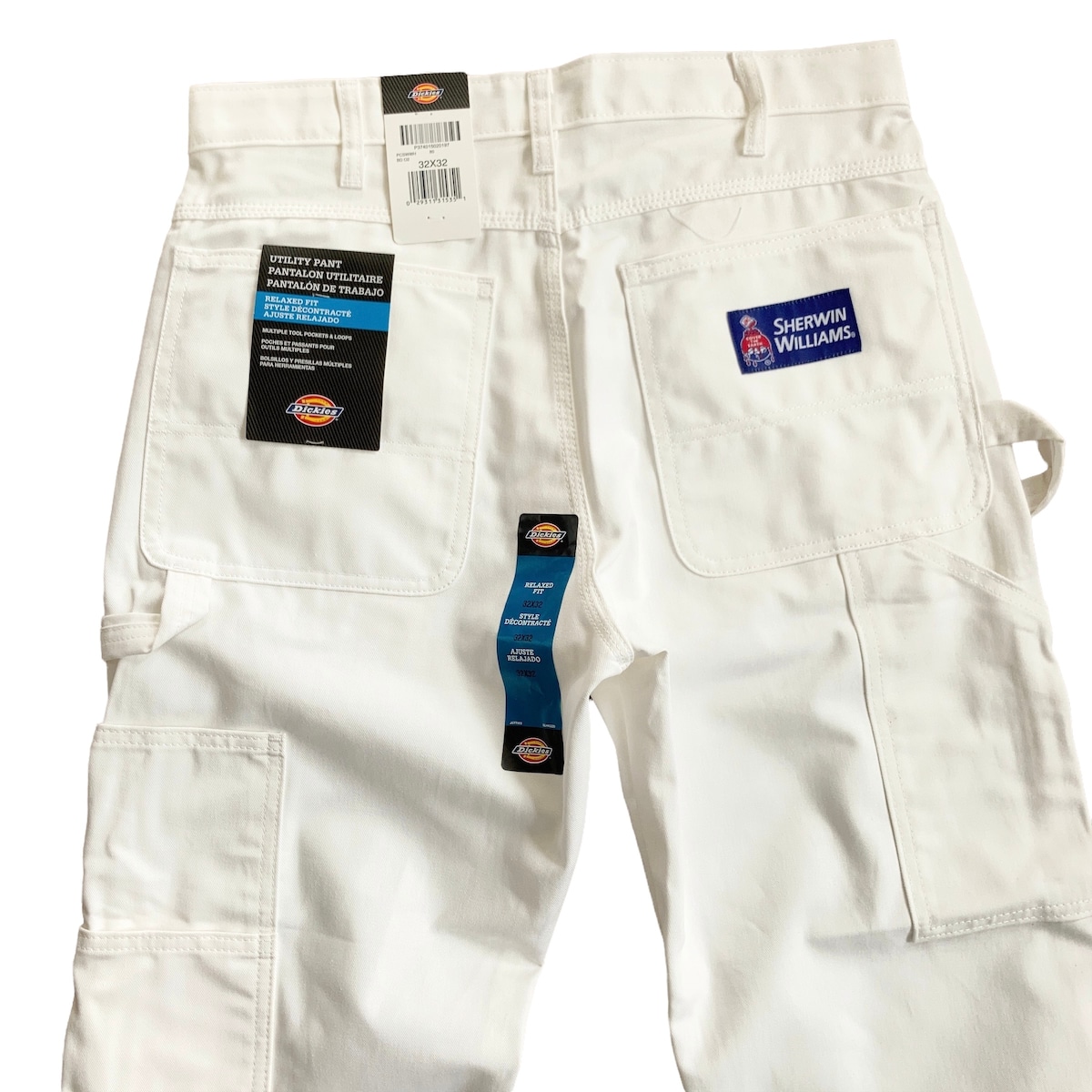 Dickies×SHERWIN WILLIAMS W32 L32 ホワイトペインターパンツ【0501A62 