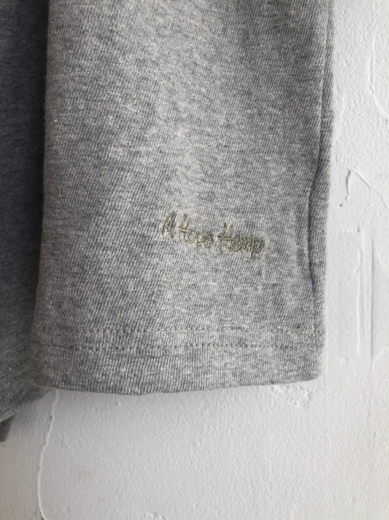 A HOPE HEMP Gatheredカーディガン 3/4 スリーブ