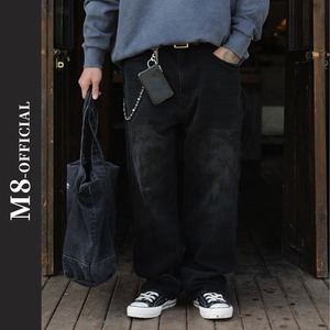 vintage-style denim pants 2color M0434