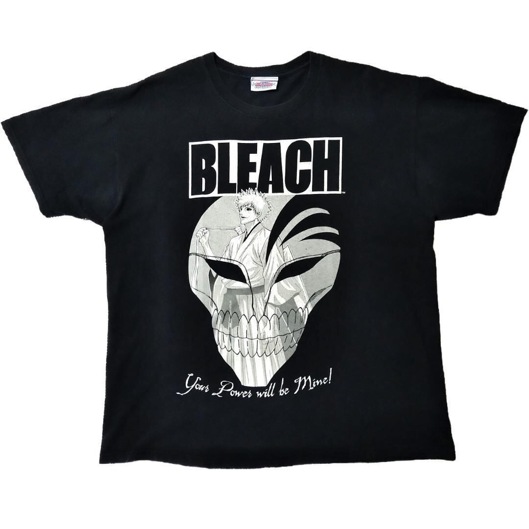 古着 00s ブリーチ Tシャツ XL 黒 アニメT bleach 海外公式 * | GOLD  
