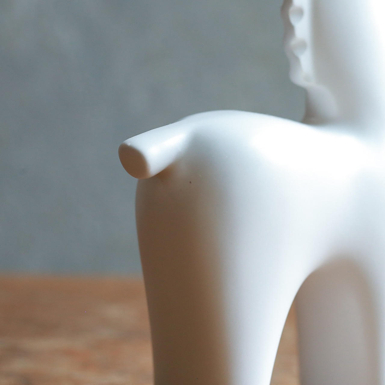 凛々しい表情の、白くて滑らかな馬 1