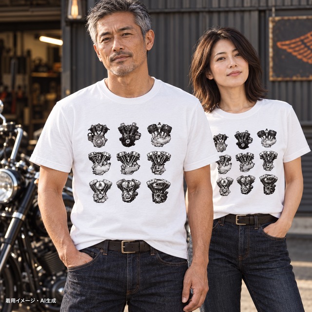 ハーレー乗りしか分からないTシャツ【ホワイト】
