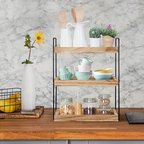 小物 収納 木製 ラック ３層 収納棚 化粧品収納 キッチン収納 香水 アクセサリー 玄関 おしゃれ 北欧