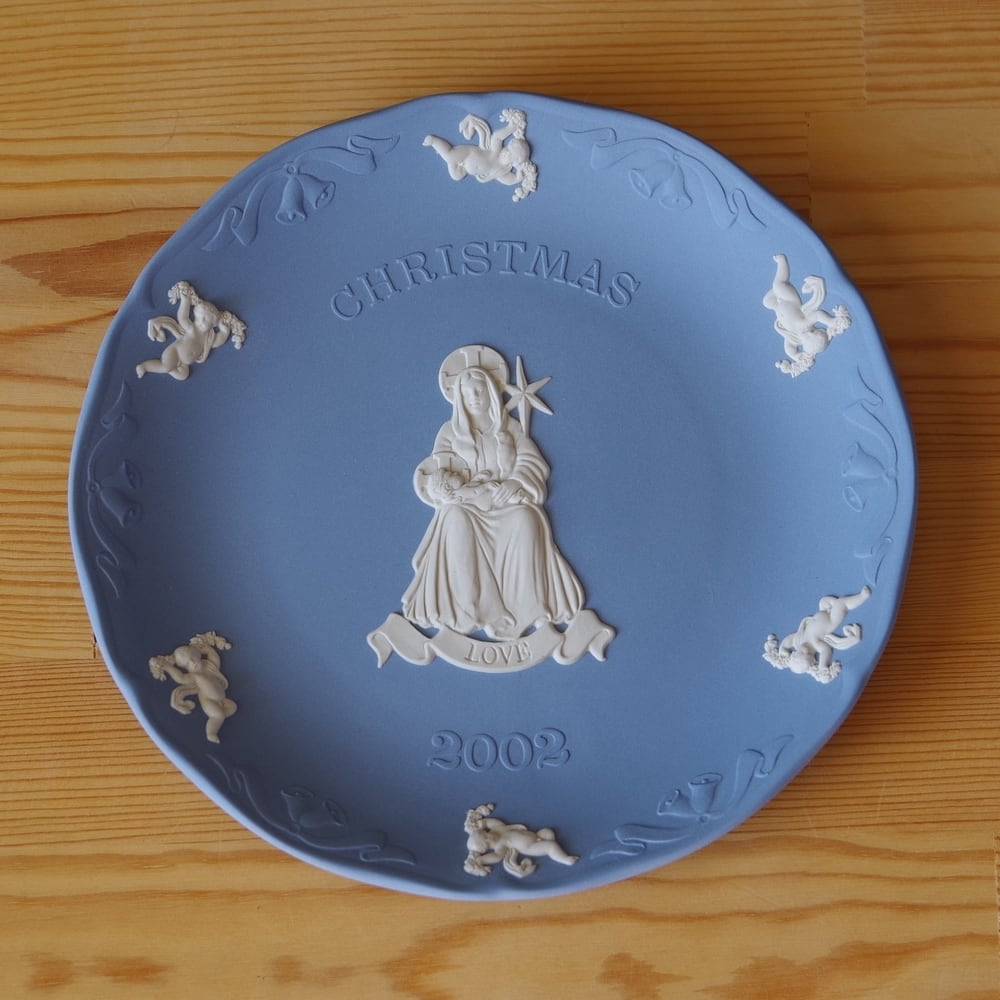 Wedgwood ウェッジウッド ジャスパーウェア クリスマスプレート 2002年