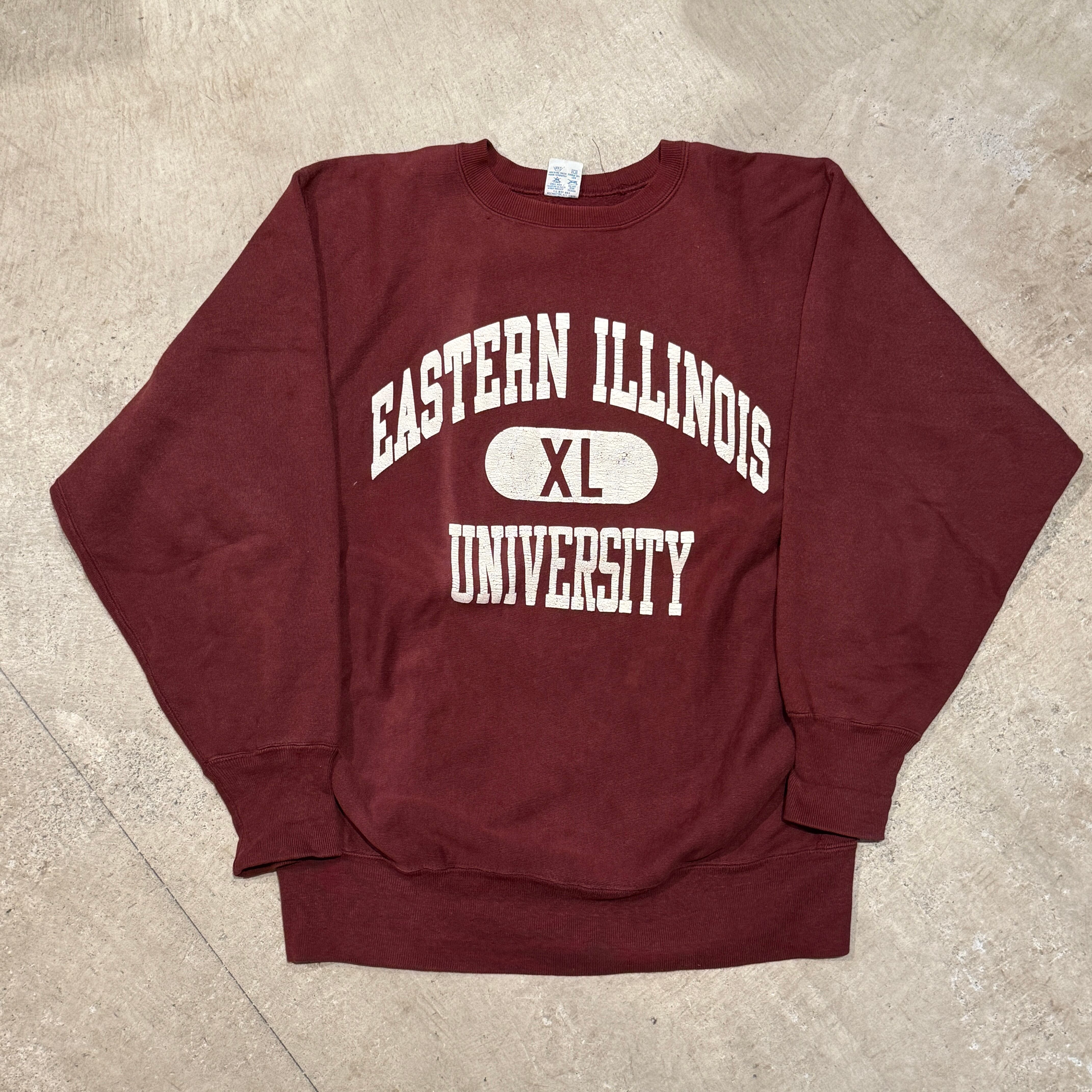 トップス 90s Champion AUGUSTANA REVERSE WEAVE Vintage 90s Champion Reverse Weave Distressed Hoodie