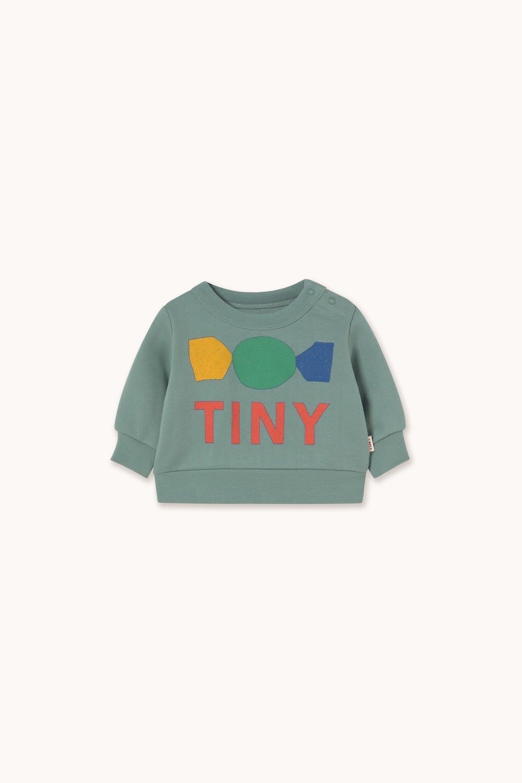 送料無料 tinycottons/CANDY GRAPHIC BABY SWEATSHIRT - teal