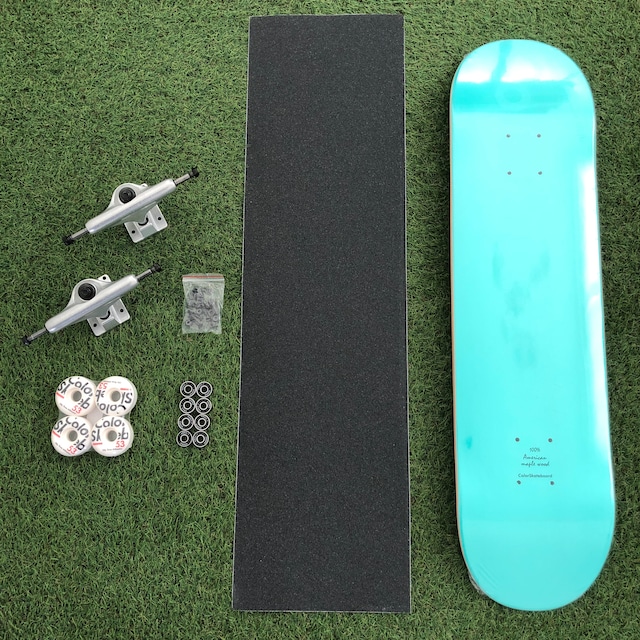 color skateboard　カラースケートボード　コンプリートセット　8.0インチ　E.GREEN【スケートボード スケボー skate skateboard デッキ トラック ウィール ベアリング ビス ナット デッキテープ インテリア 雑貨】