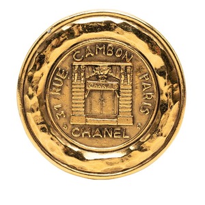 シャネル 31 RUE CAMBON カンボン ヴィンテージ ブローチ ゴールド メッキ レディース CHANEL 【中古】