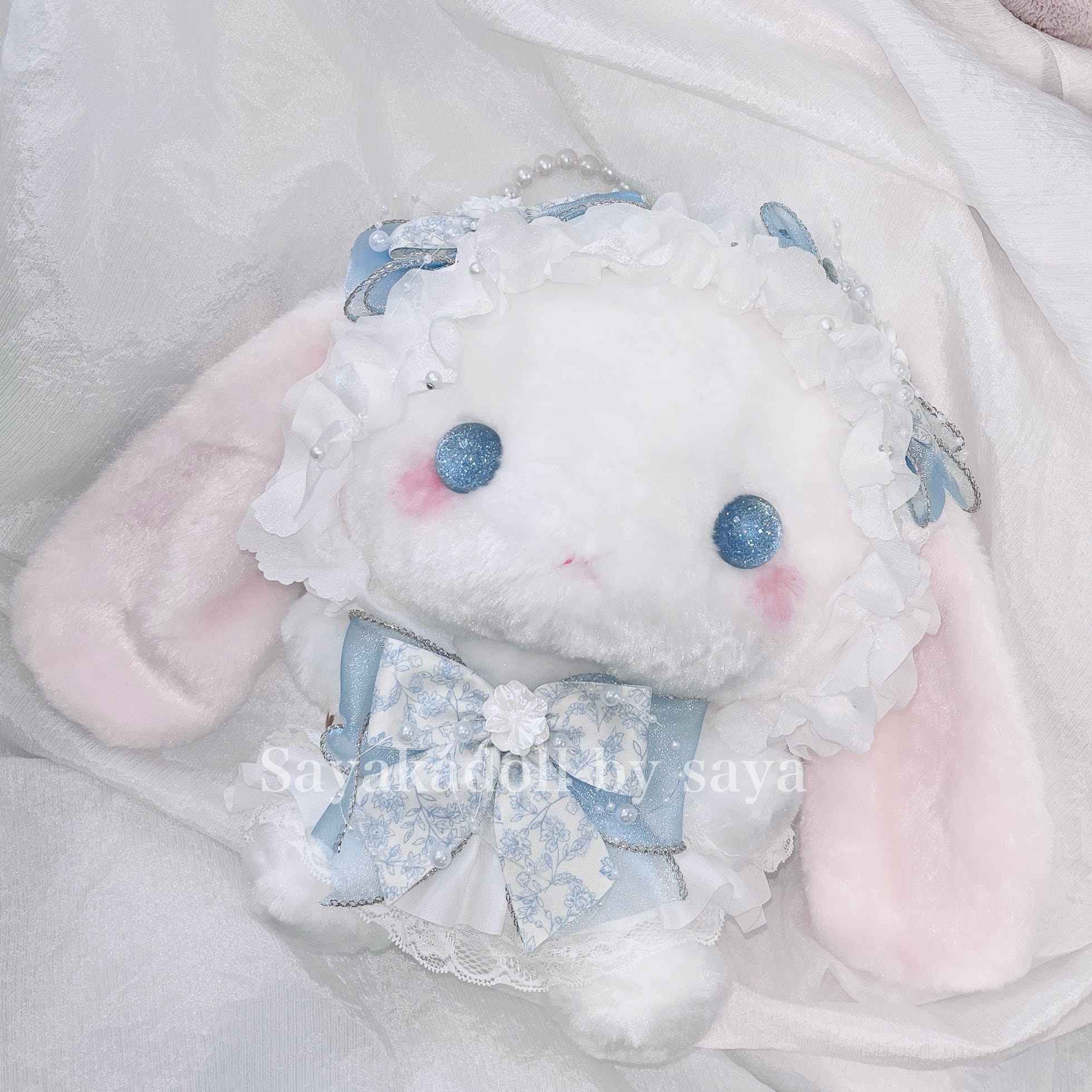 ♡ Pearl flower たれみみうさぎ bigポシェット pink ♡ | Sayakadoll