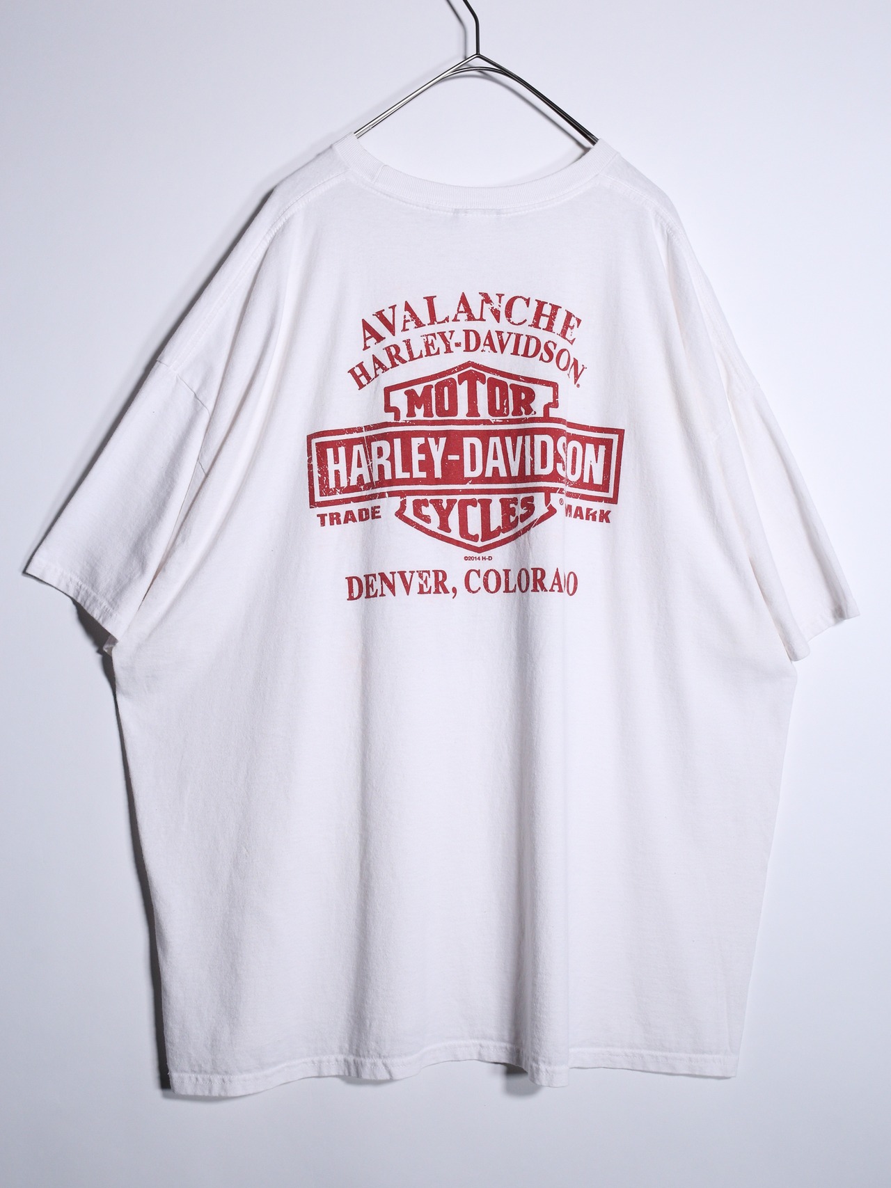 "Harley-Davidson" XXXL over silhouette special white tee - 14