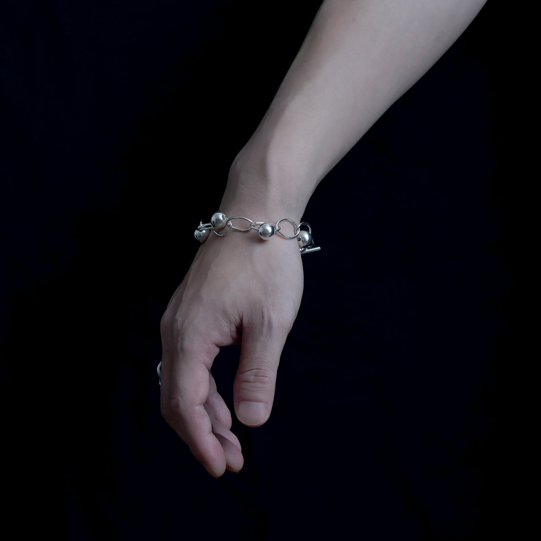 oval chain with ball mix design bracelet [luslep8] / Y2405BWB5302