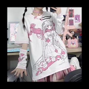 【即納】ゆめかわ エンジェル 少女pt Tシャツ(アームカバー無し)