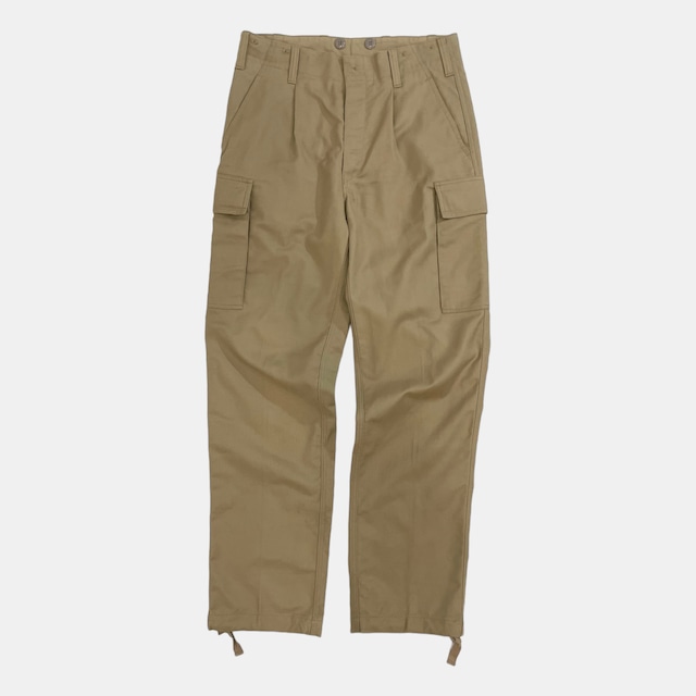 USED 1997's German Army moleskin cargo pants (12) - khaki