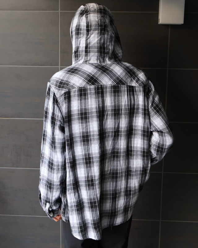 Check shirt hoodie