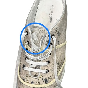 BOTTEGA VENETA canvas flower print sneaker