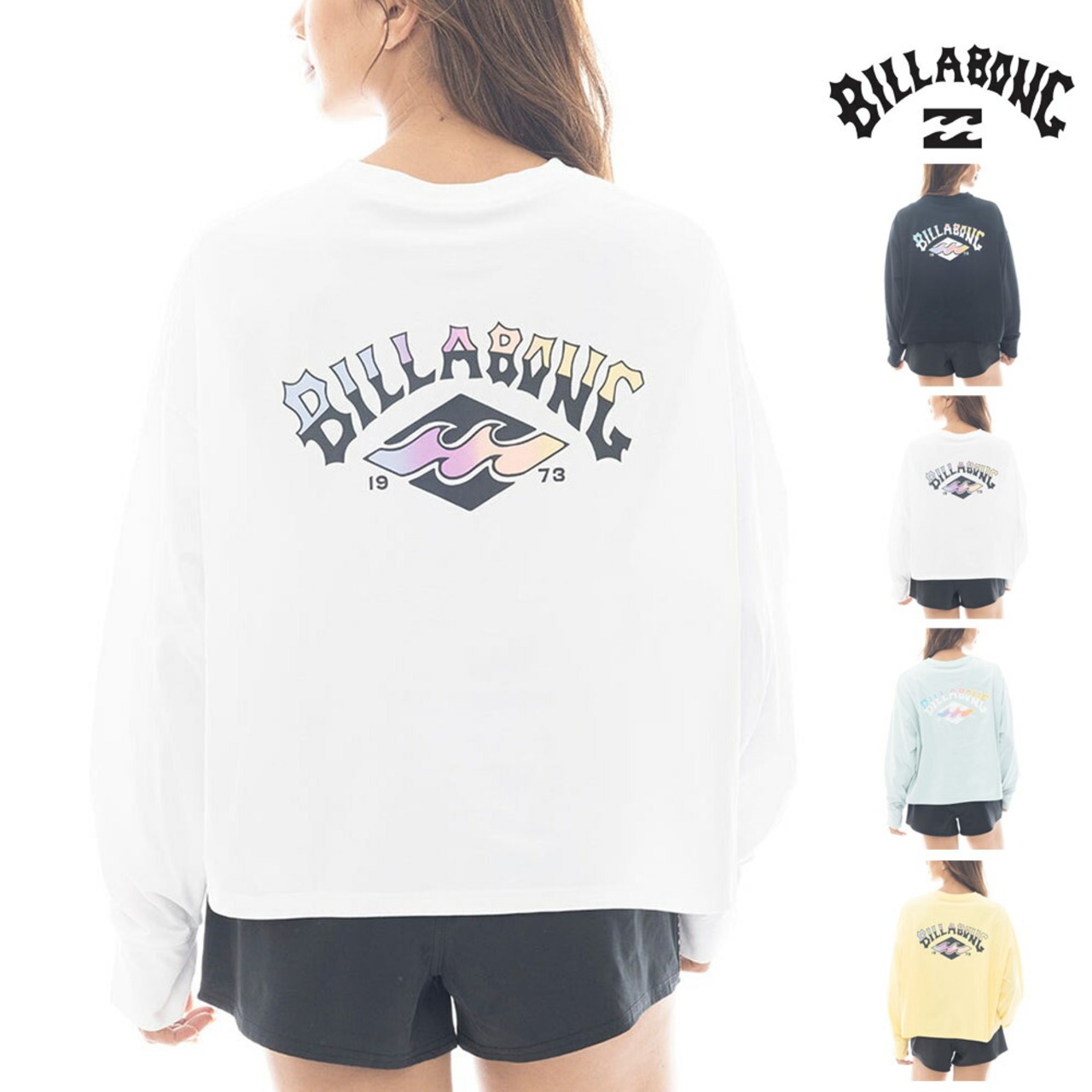 ビラボン BILLABONG レディース 長袖 ラッシュガード MORFY SUNSET ARCH LS TEE RASH BF013857
