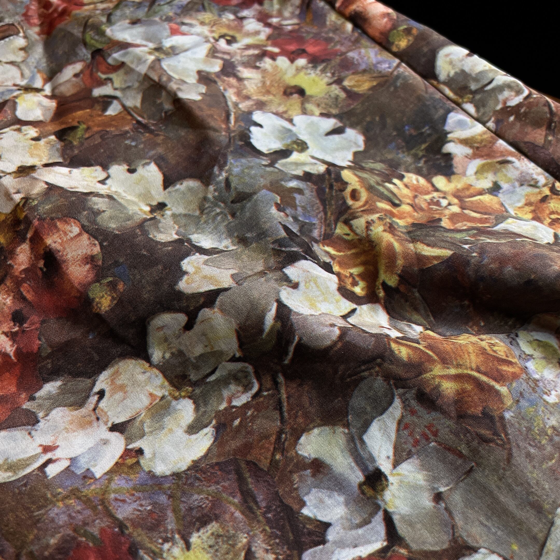 Botanical rétro flower full pattern open callar shirt