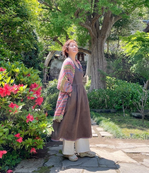 7WONDERSオリジナル　カシュクール　ドレス　khadi linen