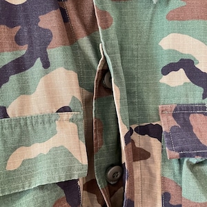 【BDU jacket】90s 米軍 実物 ミリタリージャケット 迷彩 カモフラ US古着