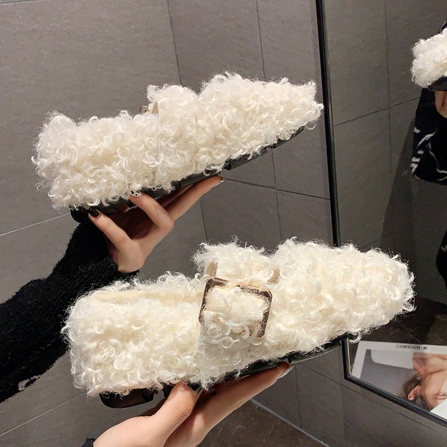 オータムウィンターベルベットバックルベルト レッド 靴 シューズ コットン 秋物 冬物 ハーネス 部族の婦人靴48062836561