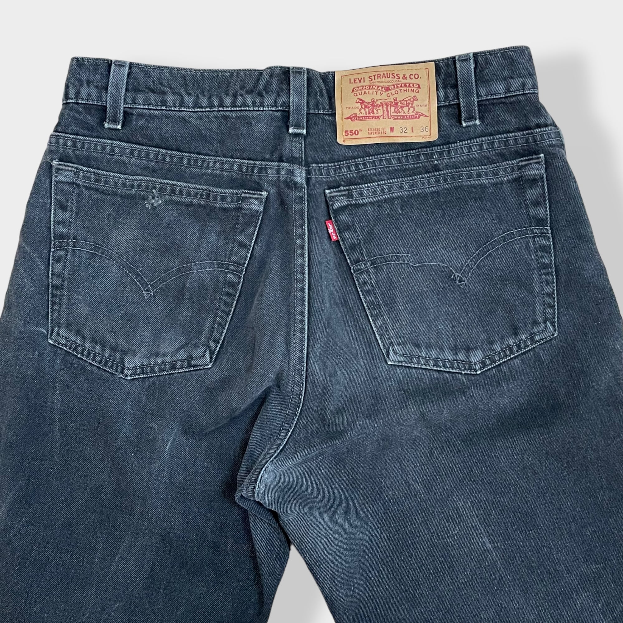 LEVI'S】90s USA製 550 ブラックデニム ジーパン ジーンズ W32 L36