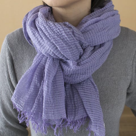 Suno & Morrison スノアンドモリソン TC Khadi Chambray Stole