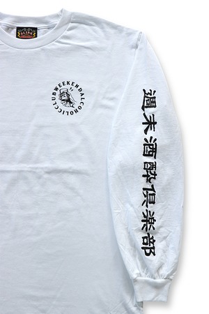 SLINK (スリンク) "WEEKEND ALCOHOLIC CLUB "KANJI" L/S Tee"(WHT)