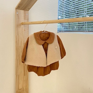 【3.7即納BABY】もこもこ無地ベスト