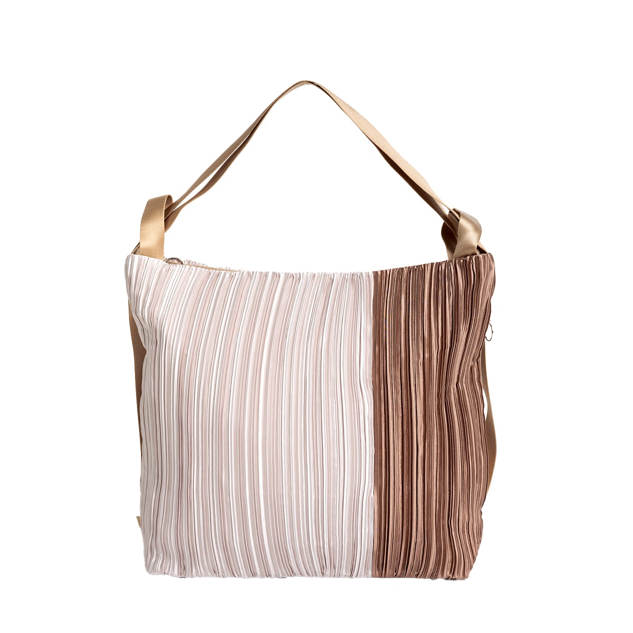 カラフルプリーツバイカラー2WAYリュック(DSP-905)#560アッシュベージュ