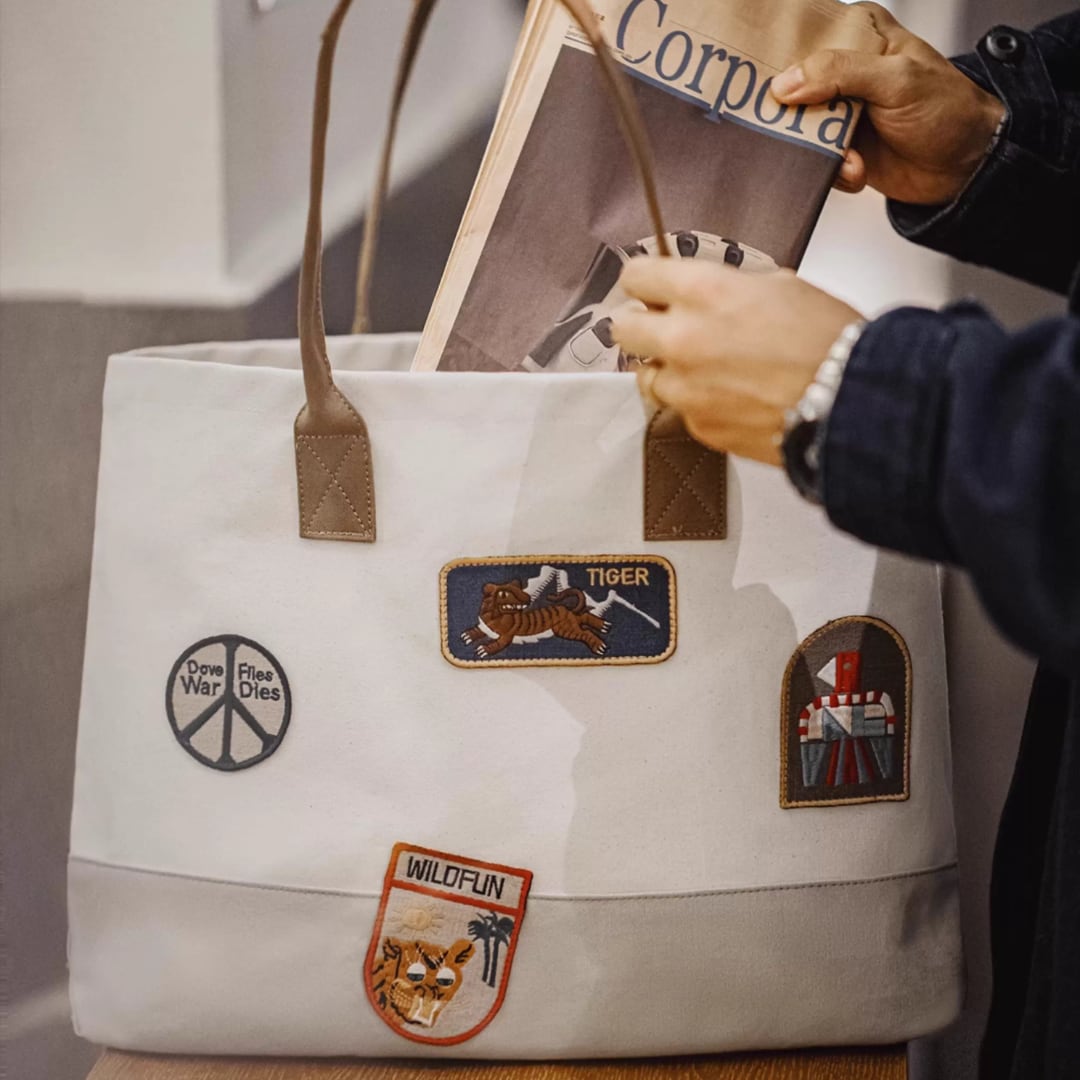 Embroidered Canvas Tote Bag(GV281)