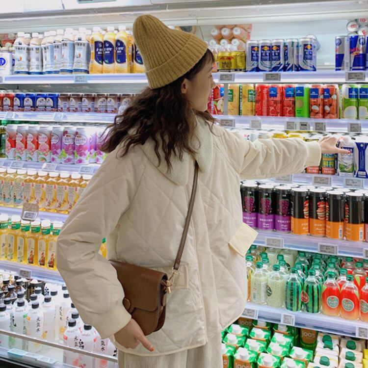 ウィンタージャケット ルーズ コットン 冬物 萌量不足16517911599