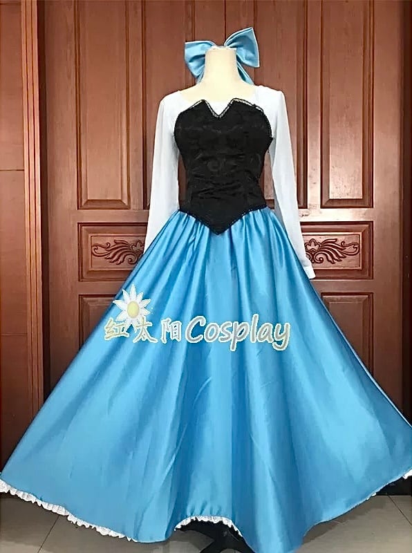 ディズニー アリエル ワンピース 成人用衣装 ドレス Dハロ コスプレ