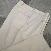 PRONTI rayon blend "杢調" 2tuck slacks